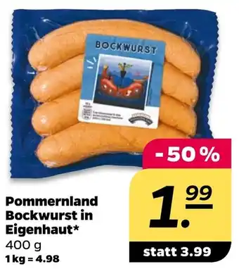 NETTO Pommernland Bockwurst in Eigenhaut 400 g Angebot