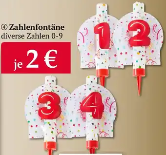 Woolworth Zahlenfontäne Angebot