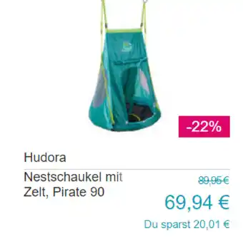 Baby-Markt Hudora Nestschaukel mit Zelt, Pirate 90 Angebot