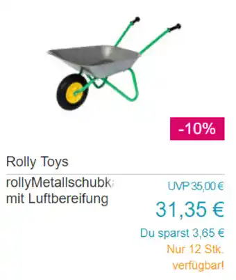 Baby-Markt Rolly Toys rolly Metallschubka mit Luftbereifung Angebot