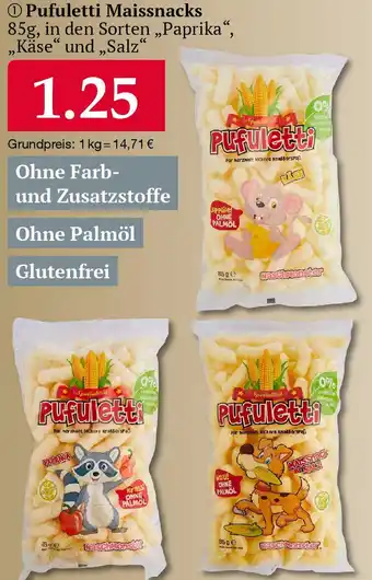 Woolworth Pufuletti Maissnacks 85 g Angebot