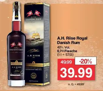 Famila Nord West A.H. Riise Royal Danish Rum 40% Vol. 0,7-1-Flasche Angebot