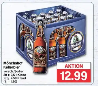 Famila Nord West Mönchshof Kellerbier versch. Sorten 20 x 0,5-1-Kiste Angebot