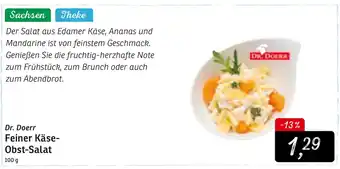 KONSUM Dr. Doerr Feiner Käse Obst Salat 100g Angebot