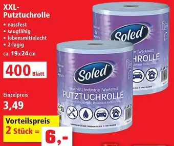 Thomas Philipps Soled XXL Putztuchrolle 400 Blatt Angebot