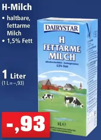 Thomas Philipps DAIRYSTAR H-Milch 1 Liter Angebot