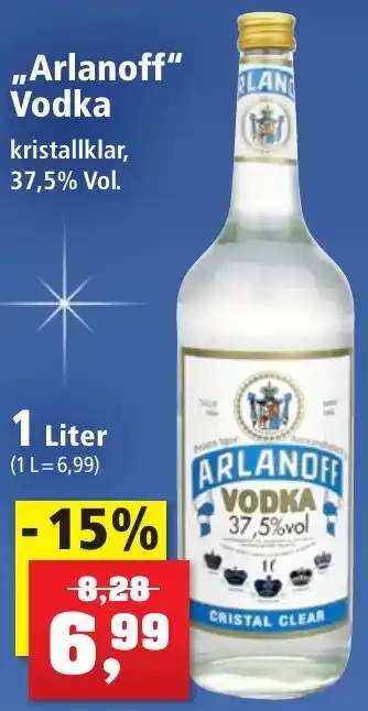 Thomas Philipps Arlanoff Vodka 1 Liter Angebot