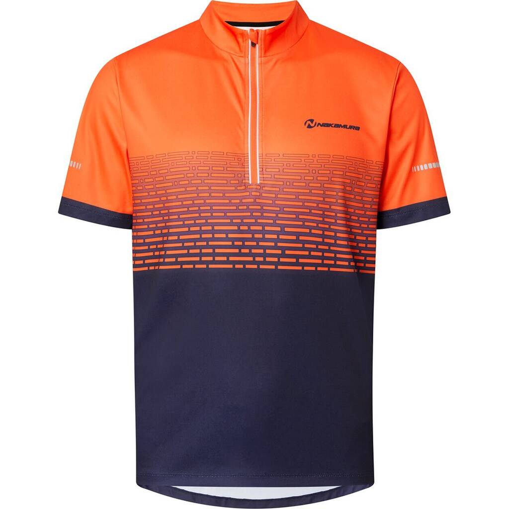 Nakamura herren shirt he.-fahrrad-trikot daniel iii m orange dark/navy ...