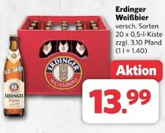 Combi Erdinger Weißbier versch. Sorten 20 x 0,5-L Angebot