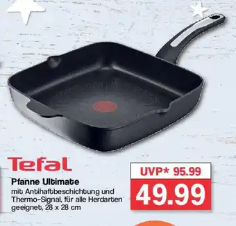 Famila Nord West Tefal Pfanne Ultimate mit Antihaftbeschichtung und Thermo-Signal, für alle Herdarten geeignet, 28 x 28 cm Angebot