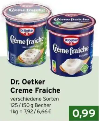 CAP Markt Dr. Oetker Creme Fraiche 125/150 g Becher Angebot