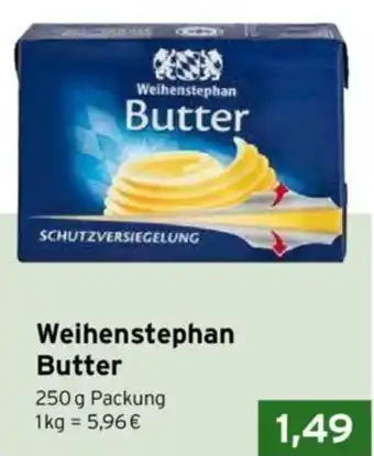 CAP Markt Weihenstephan Butter 250 g Packung Angebot