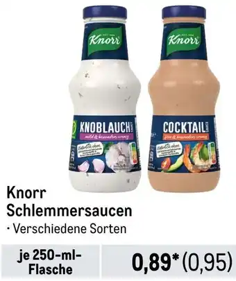 METRO Knorr Schlemmersaucen 250 ml Flasche Angebot