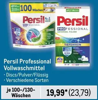 METRO Persil Professional Vollwaschmittel 100/130 Wäschen Angebot