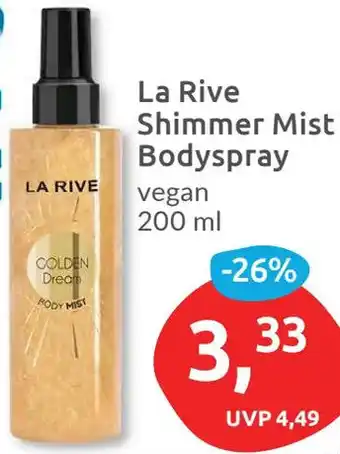 Budni La Rive Shimmer Mist Bodyspray 200 ml Angebot