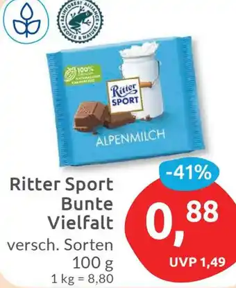 Budni Ritter Sport Bunte Vielfalt 100 g Angebot