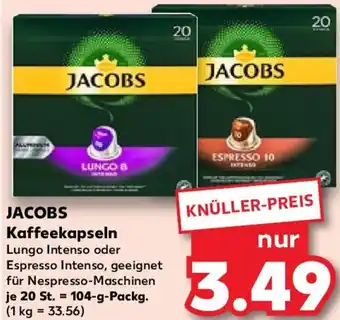 Kaufland JACOBS Kaffeekapseln 104 g Packg. Angebot