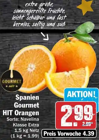 Hit Spanien Gourmet HIT Orangen 1,5 kg Netz Angebot