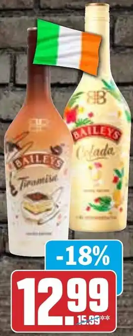 Hit Baileys Tiramisu, Colada oder Strawberries & Cream 0,7 L Flasche Angebot