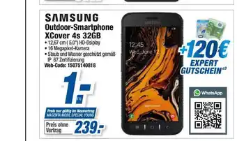 Expert Samsung Outdoor Smartphone XCover 4s 32GB Angebot