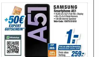 Expert Samsung Smartphone A51 Angebot