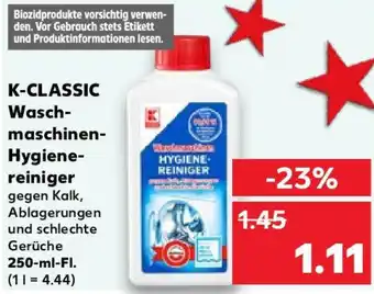 Kaufland K-CLASSIC Waschmaschinen Hygienereiniger 250 ml Fl. Angebot