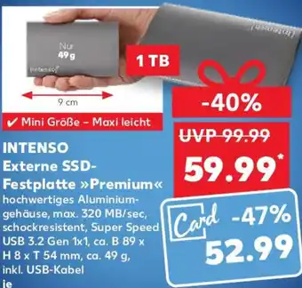 Kaufland INTENSO Externe SSD Festplatte Premium Angebot