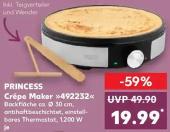 Kaufland PRINCESS Crêpe Maker 492232 Angebot