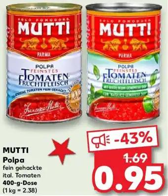 Kaufland MUTTI Polpa 400 g Dose Angebot