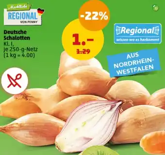 PENNY Deutsche Schalotten 250 g Netz Angebot