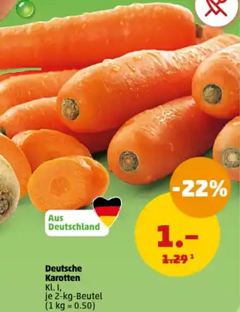 PENNY Deutsche Karotten 2 kg Beutel Angebot