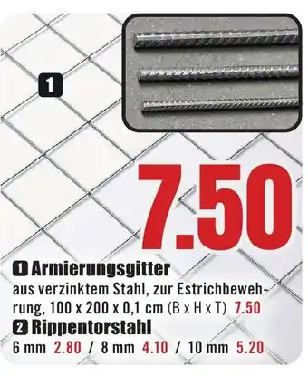 B1 Discount Baumarkt Armierungsgitter Angebot