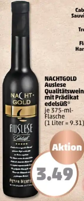 PENNY NACHTGOLD Auslese Qualitätswein mit Prädikat edelsüß 375 ml Flasche Angebot