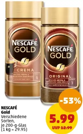 PENNY NESCAFÉ Gold 200 g Glas Angebot