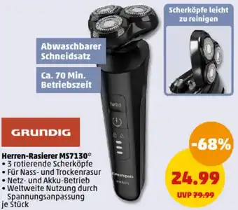 PENNY GRUNDIG Herren-Rasierer MS7130 Angebot