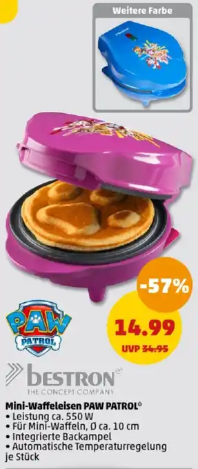 PENNY bestron Mini Waffeleisen Paw Patrol Angebot