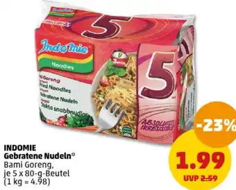 PENNY INDOMIE Gebratene Nudeln 5x80 g Beutel Angebot