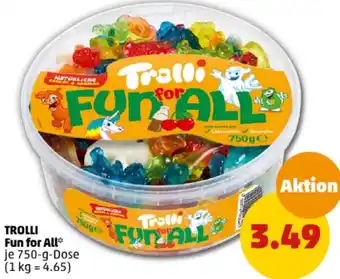 PENNY TROLLI Fun for All 750 g Dose Angebot