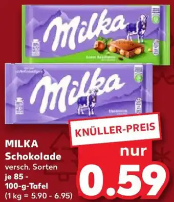 Kaufland MILKA Schokolade 85-100 g Tafel Angebot