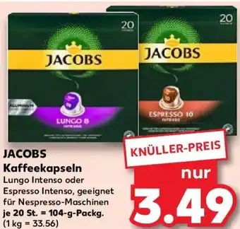 Kaufland JACOBS Kaffeekapseln 104 g Packg. Angebot