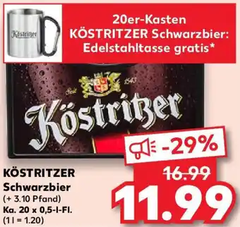 Kaufland KÖSTRITZER Schwarzbier Ka. 20x0,5 L-Fl. Angebot