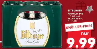 Kaufland BITBURGER Premium Pils  Ka. 20x0,5 L-Fl. Angebot