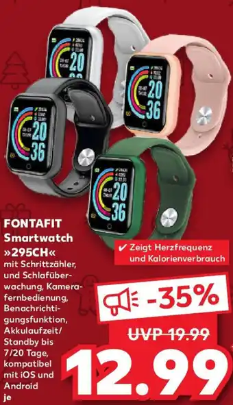 Kaufland FONTAFIT Smartwatch 295CH Angebot