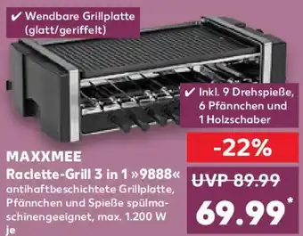 Kaufland MAXXMEE Raclette-Grill 3 in 1 »9888« Angebot