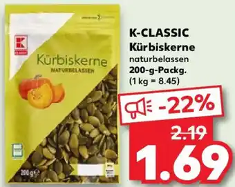 Kaufland K-CLASSIC Kürbiskerne 200 g Packg. Angebot