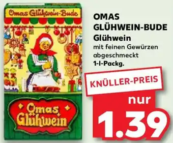 Kaufland OMAS GLÜHWEIN-BUDE Glühwein 1 L Packg. Angebot