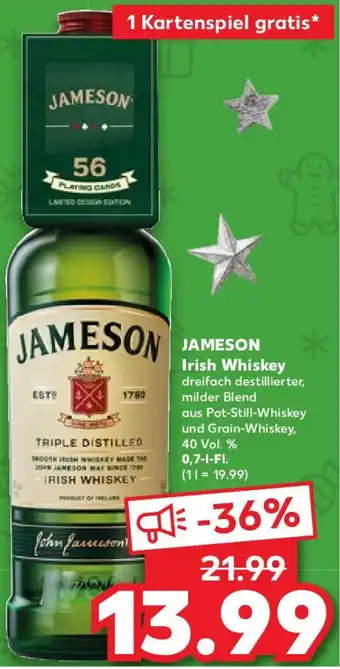 Kaufland JAMESON Irish Whiskey 0,7 L-Fl. Angebot