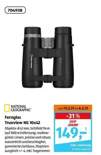 Aldi Süd Fernglas Trueview NG 10X42 Angebot