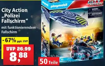 Thomas Philipps Playmobil City Action ,,Polizei Fallschirm" 50 Teile Angebot