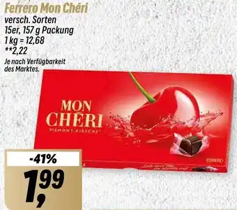 Simmel Ferrero Mon Chéri 15er, 157 g Packung Angebot